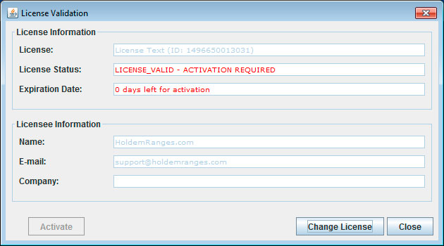 Oranges Calculator - Main window