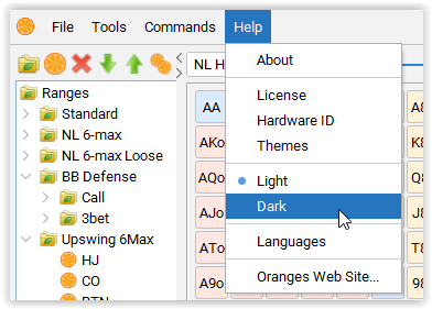 Oranges Calculator - Theme