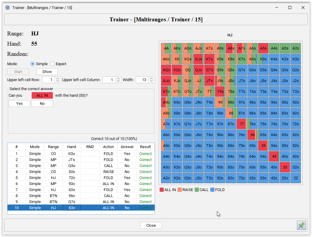 Range Constructor Tree Trainer