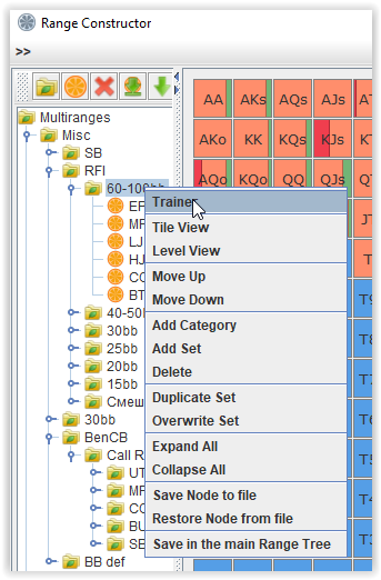 Range Constructor tree